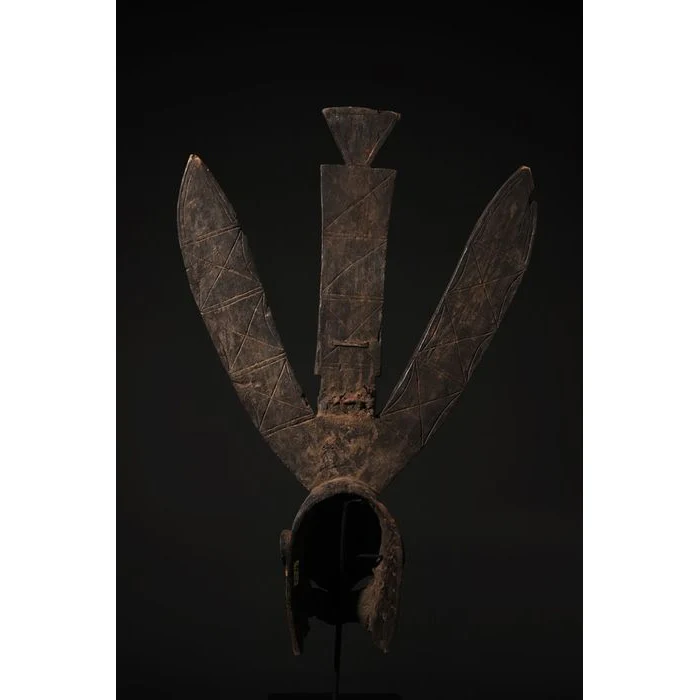 Mossi Bird Zoomorphic Plank Mask, Burkina Faso #914 PROVENANCE - Image 4