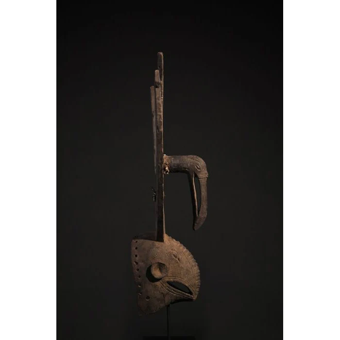 Mossi Bird Zoomorphic Plank Mask, Burkina Faso #914 PROVENANCE - Image 6