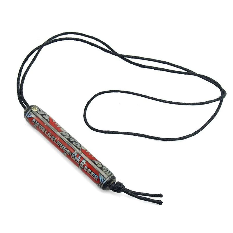 Mother of Pearl Inlaid Prayer Scroll Necklace 2 - Image 2
