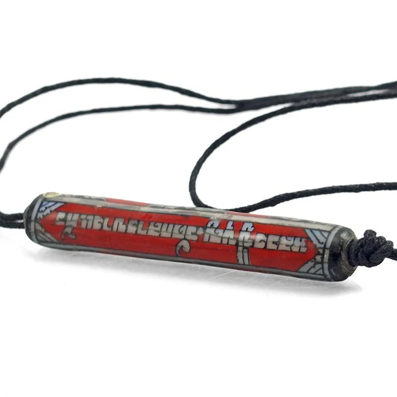 Mother of Pearl Inlaid Prayer Scroll Necklace 2 - Image 3