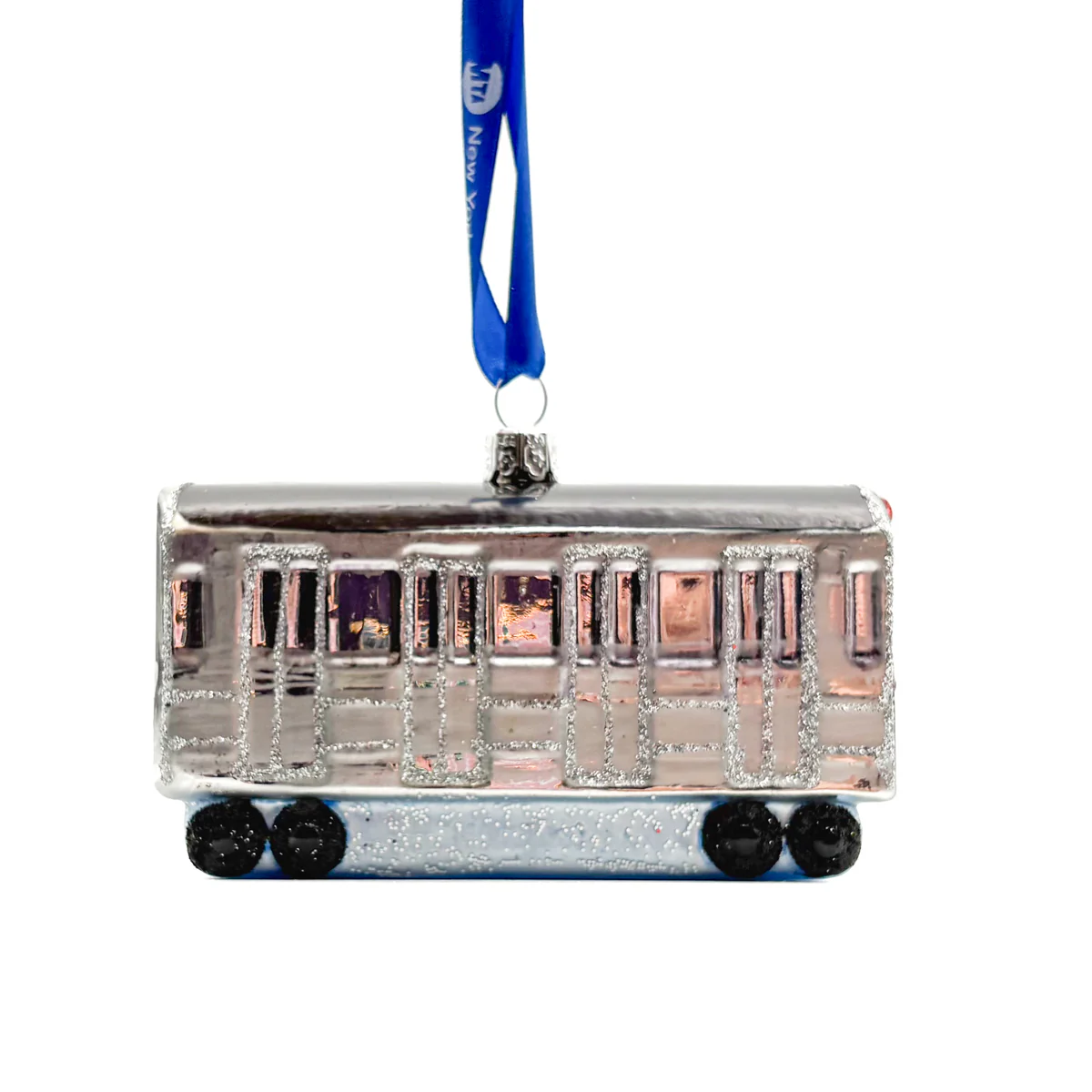 MTA New York City Subway Car Glass Ornament - Image 2