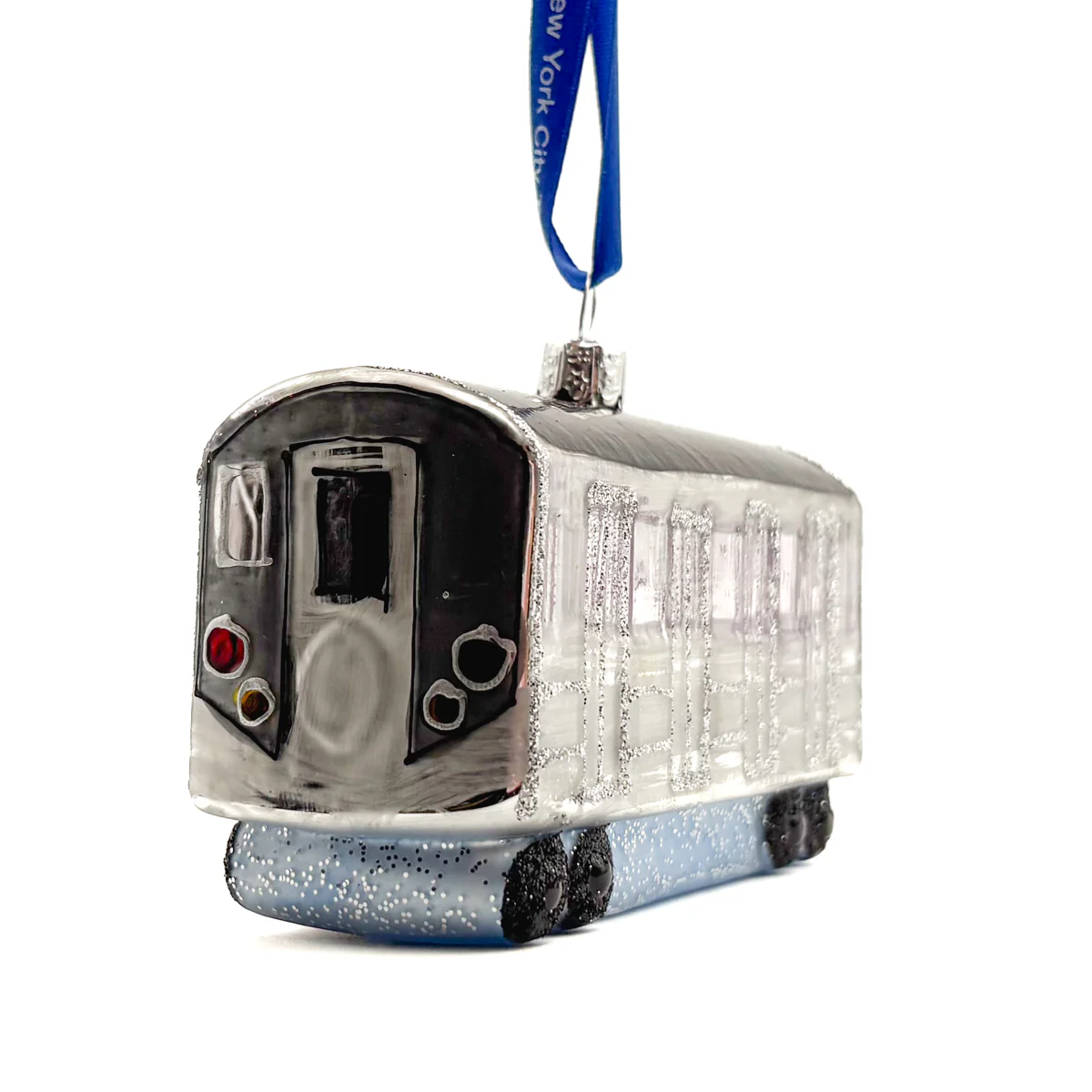 MTA New York City Subway Car Glass Ornament - Image 3