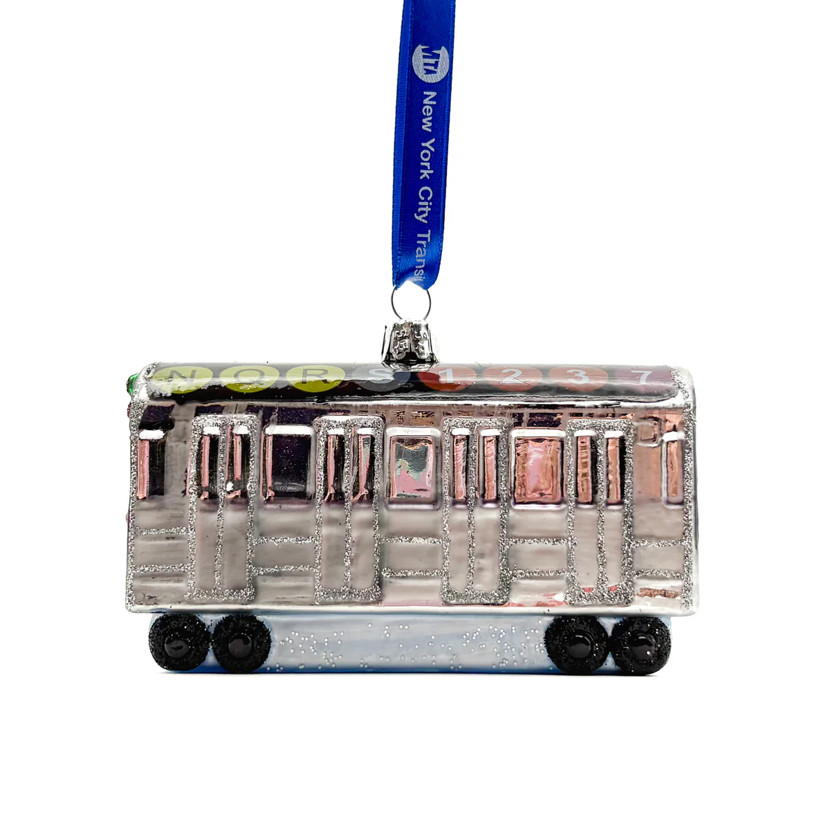 MTA New York City Subway Car Glass Ornament - Image 4