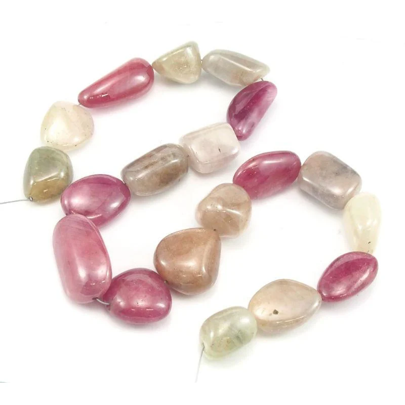 Multi-Colored Sapphire Smooth Nugget Strand - Image 4