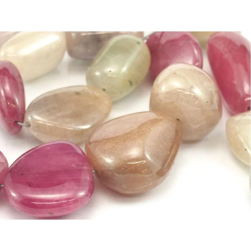 Multi-Colored Sapphire Smooth Nugget Strand - Image 6