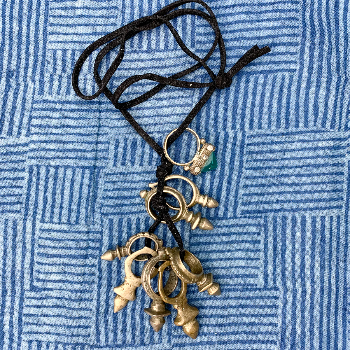 Antique Multi In Zinder Love Charm Tuareg Charm Necklace, Niger - Image 2