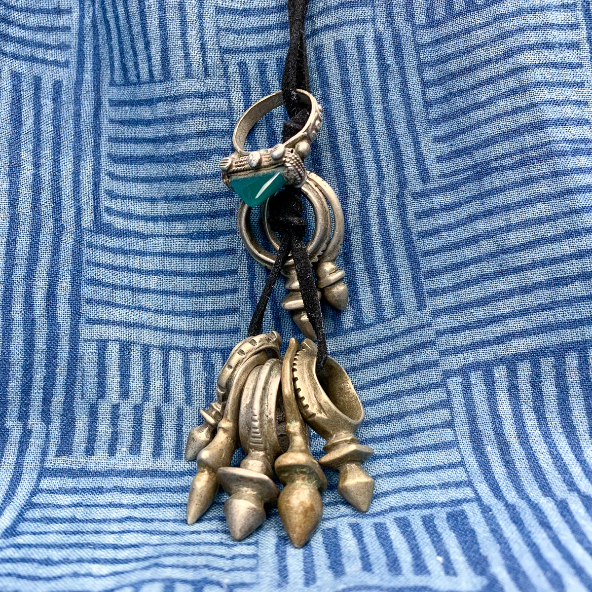 Antique Multi In Zinder Love Charm Tuareg Charm Necklace, Niger - Image 3