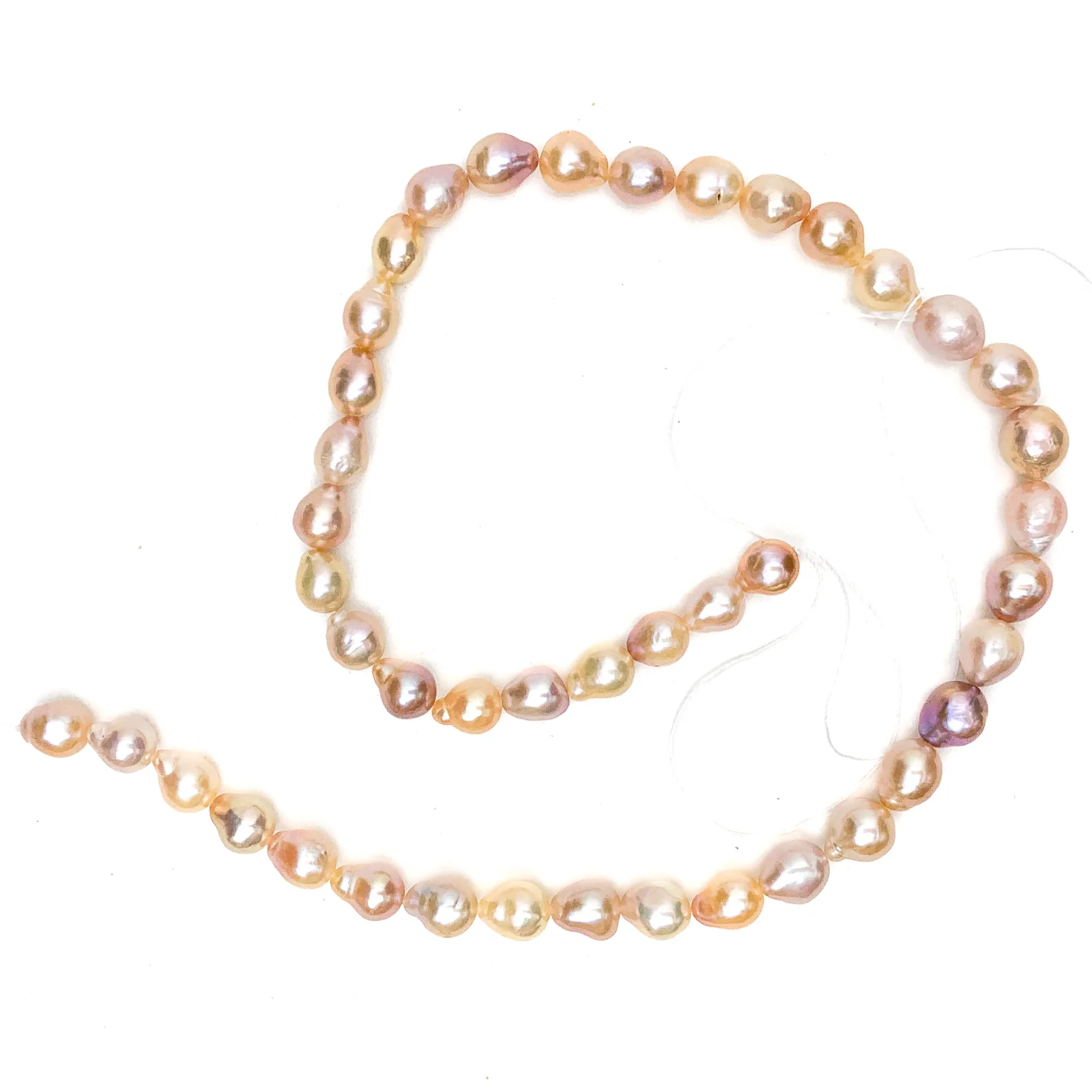 Multicolored Baroque Freshwater Pearl Bead Strand - Image 2
