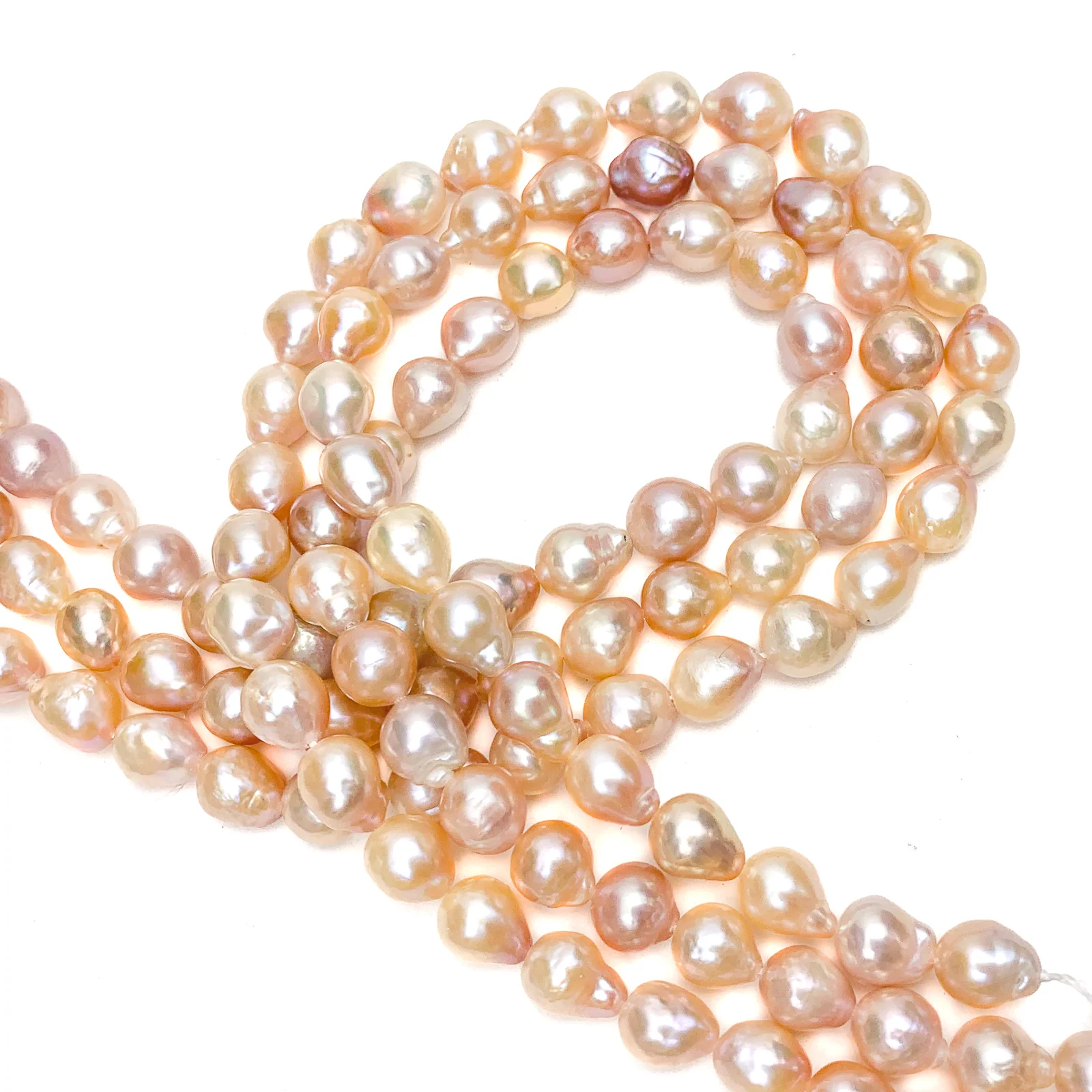 Multicolored Baroque Freshwater Pearl Bead Strand - Image 3