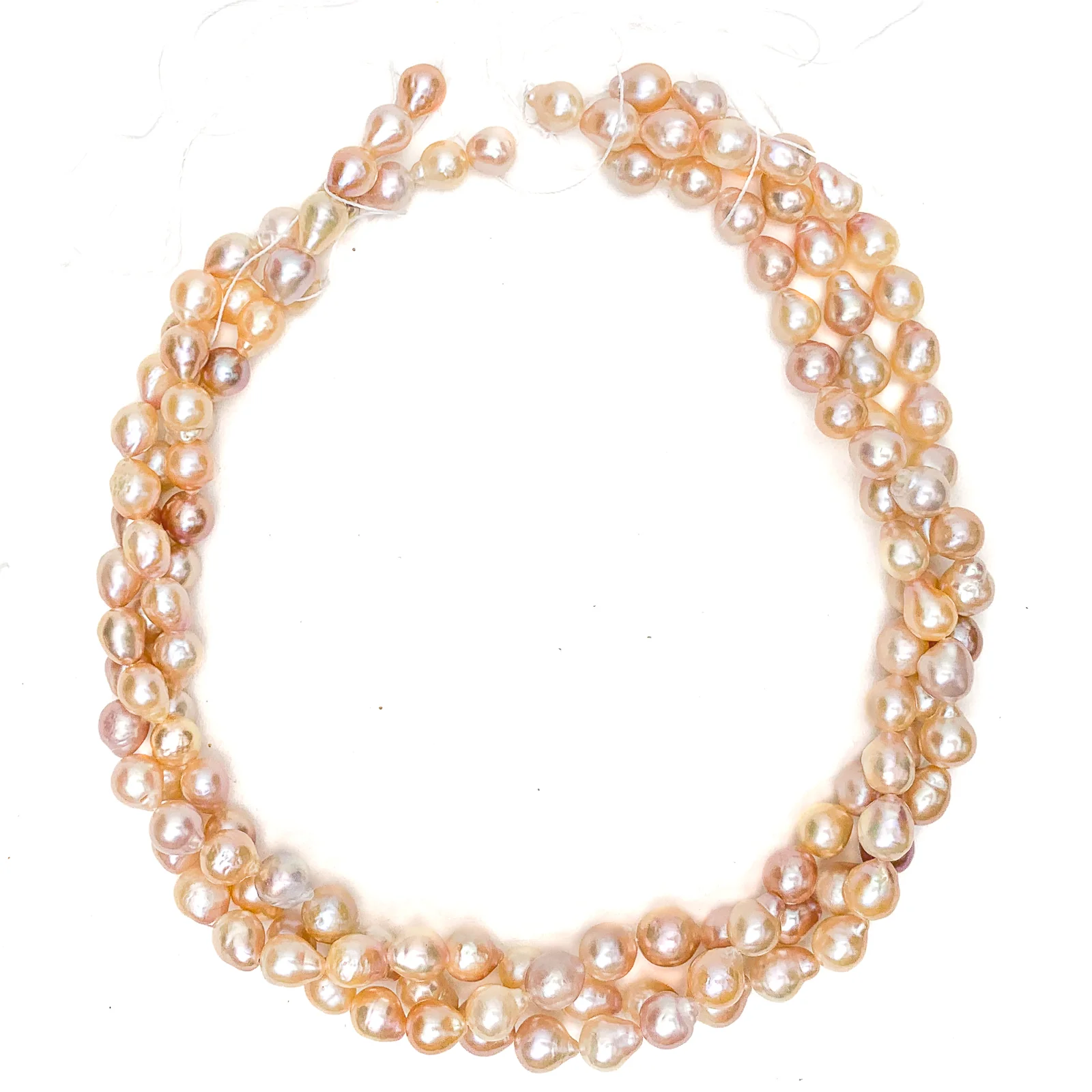 Multicolored Baroque Freshwater Pearl Bead Strand - Image 4