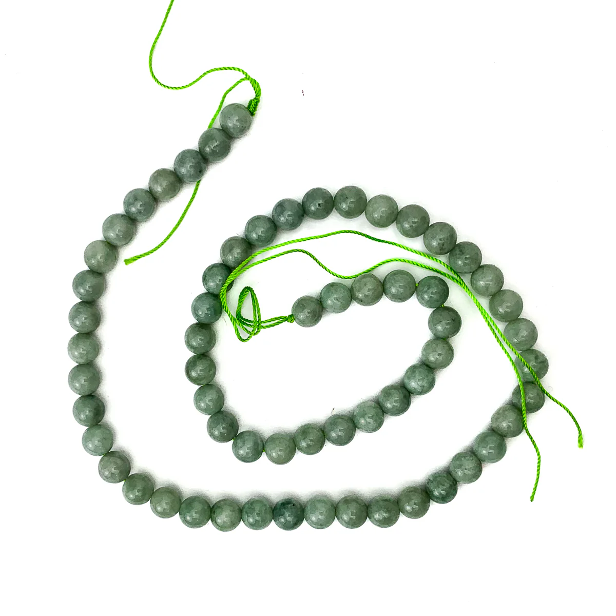 Myanmar Jade 6.5mm Smooth Rounds - Image 2