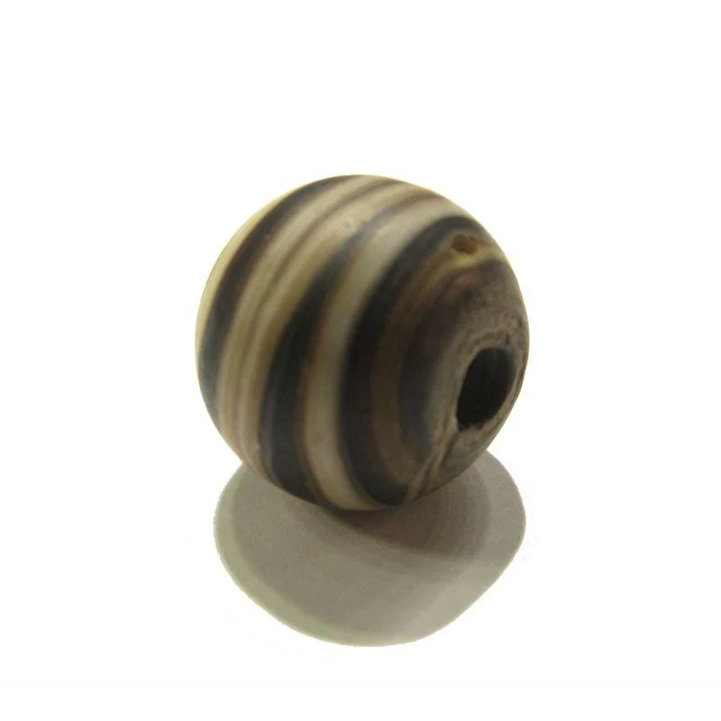 Naga Hand Wound Glass Trade Beads Resembling Banded Agates Necklace/Strand or Loose - Image 6
