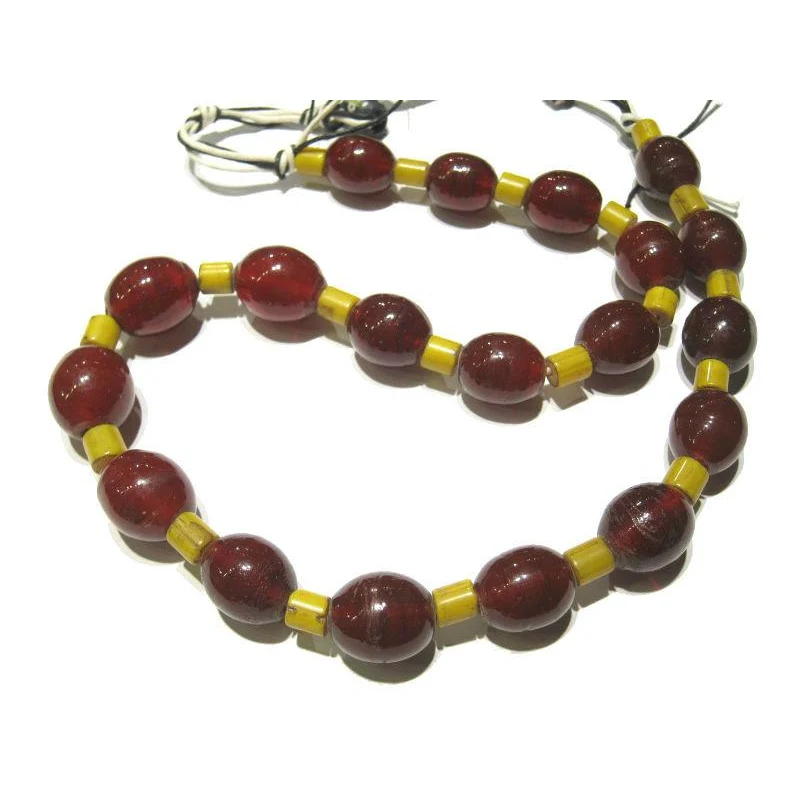 "Naga Style Cherry Tomatoes" Glass Trade Bead Strand / Necklace / Loose Beads - Image 2