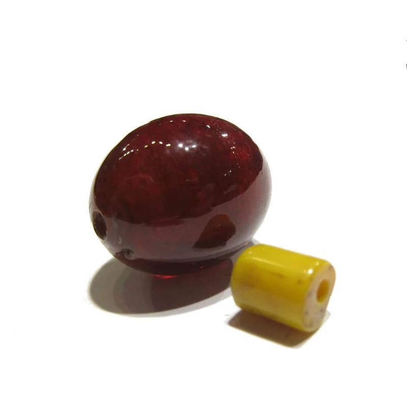 "Naga Style Cherry Tomatoes" Glass Trade Bead Strand / Necklace / Loose Beads - Image 4