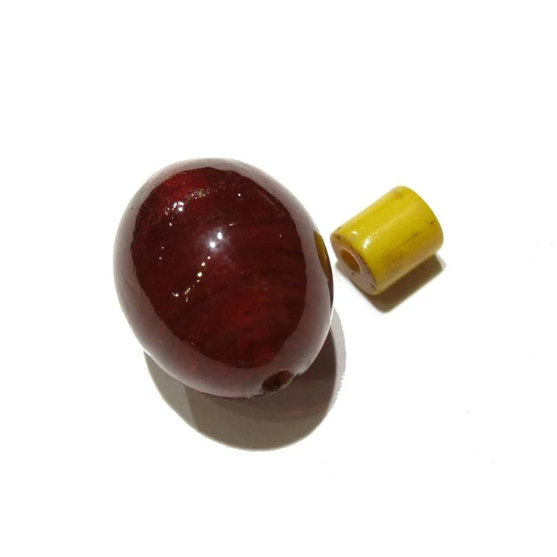 "Naga Style Cherry Tomatoes" Glass Trade Bead Strand / Necklace / Loose Beads - Image 5