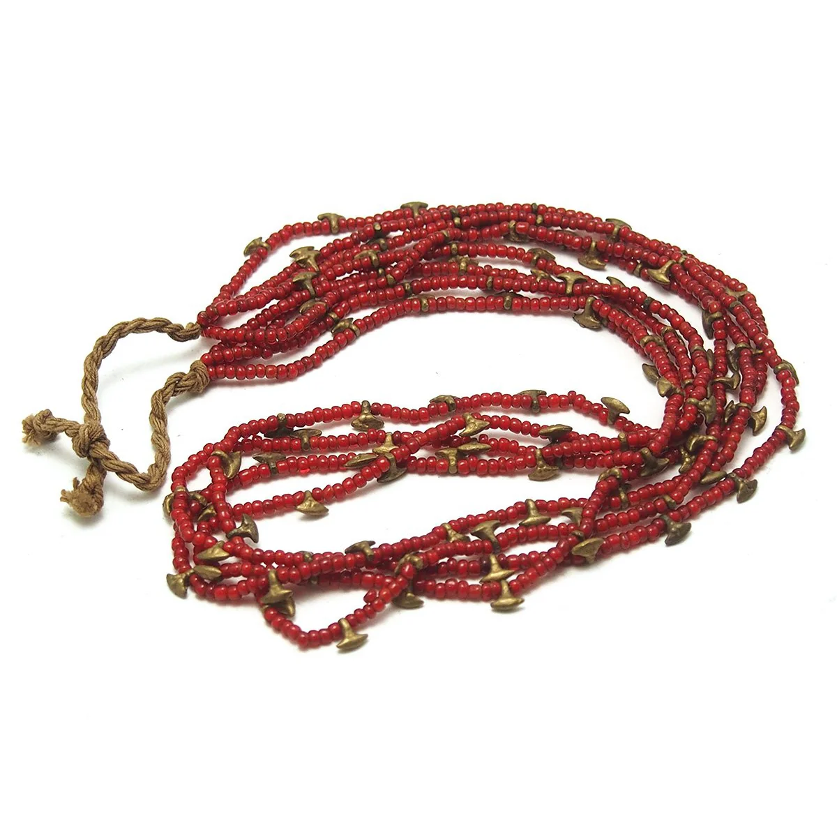 Naga Whiteheart Brass Axe Charm Necklace - Image 3