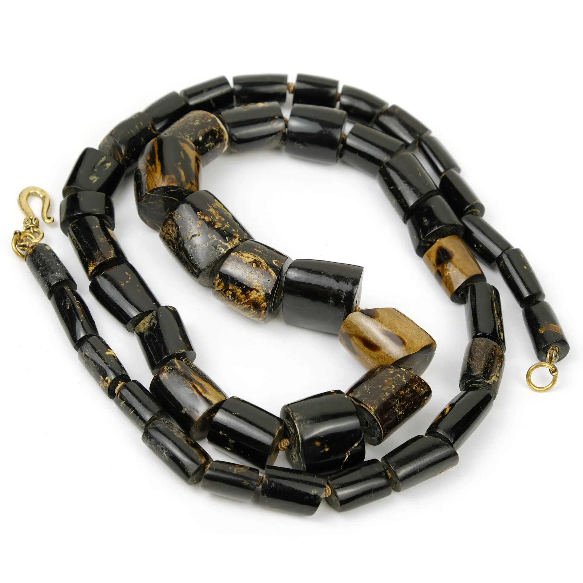Natural Black Branch Coral Bead Necklace - Image 3