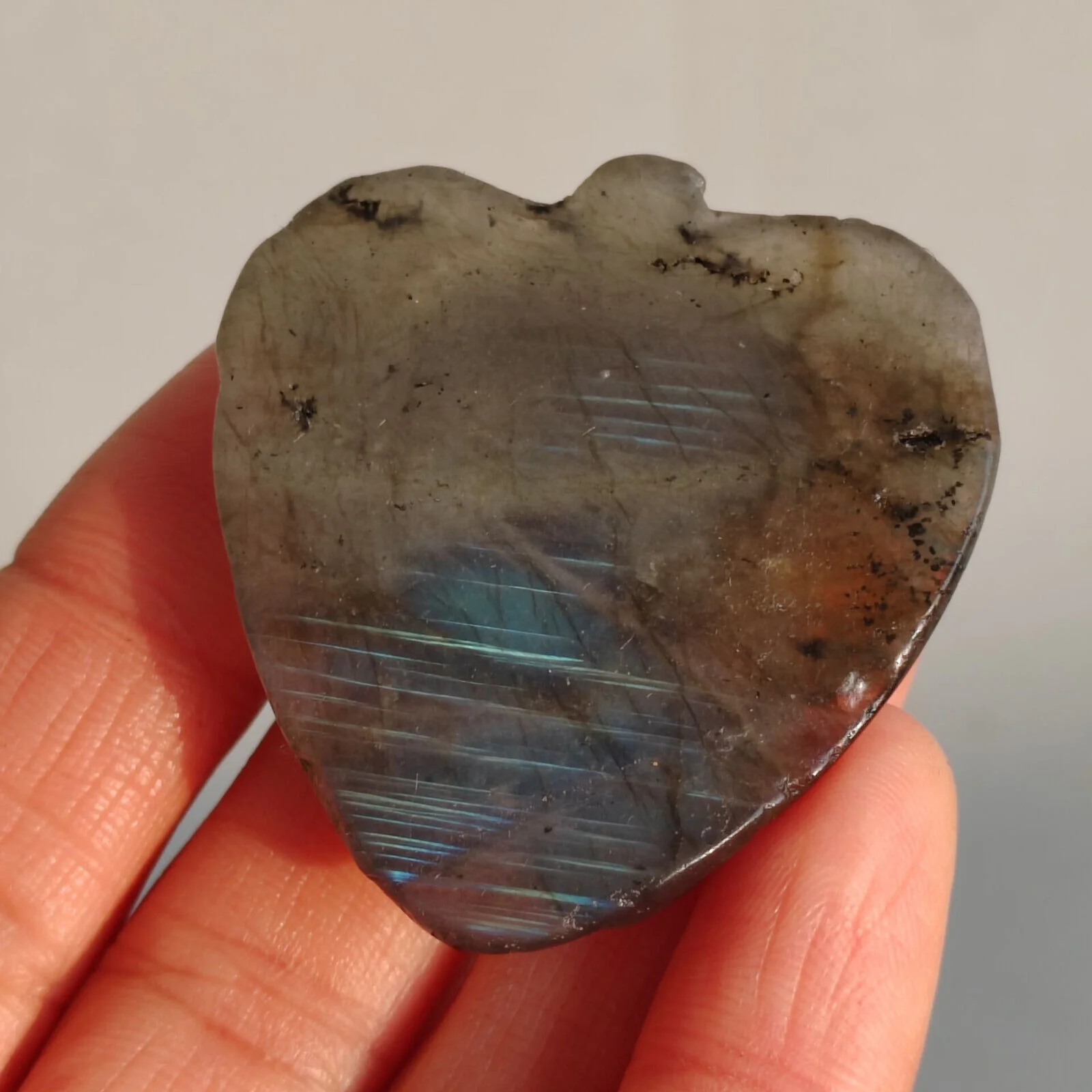 Natural Crystal Labradorite Handmade Sculpture Angel - Image 7