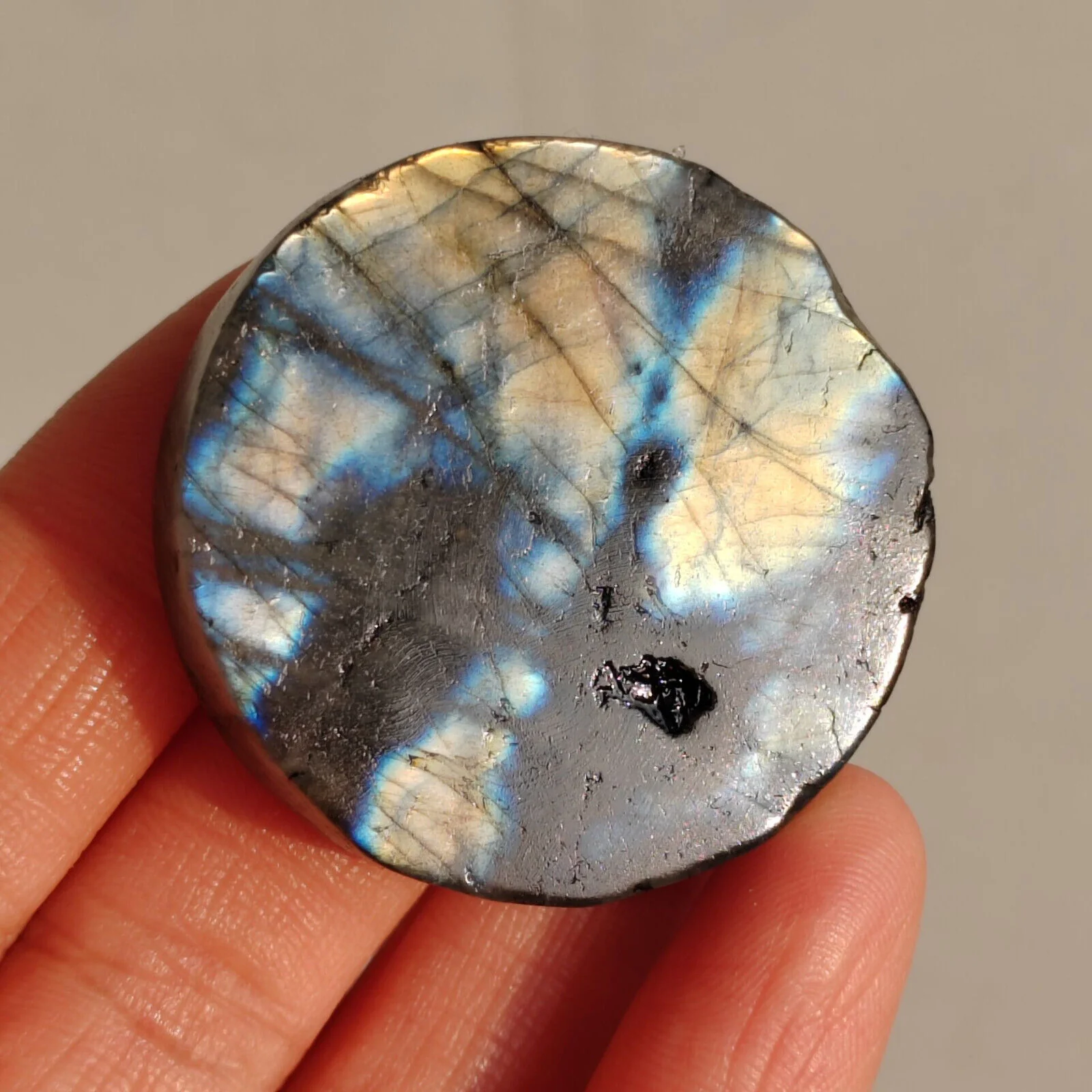 Natural Crystal Labradorite Handmade Sculpture Fox - Image 4