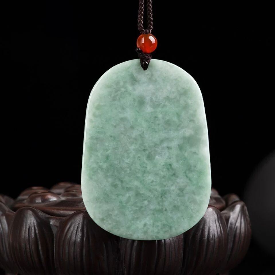 Natural Grade A Jade Jadeite Men Women Gift Lucky Zodiac Three Sheep Pendant - Image 7
