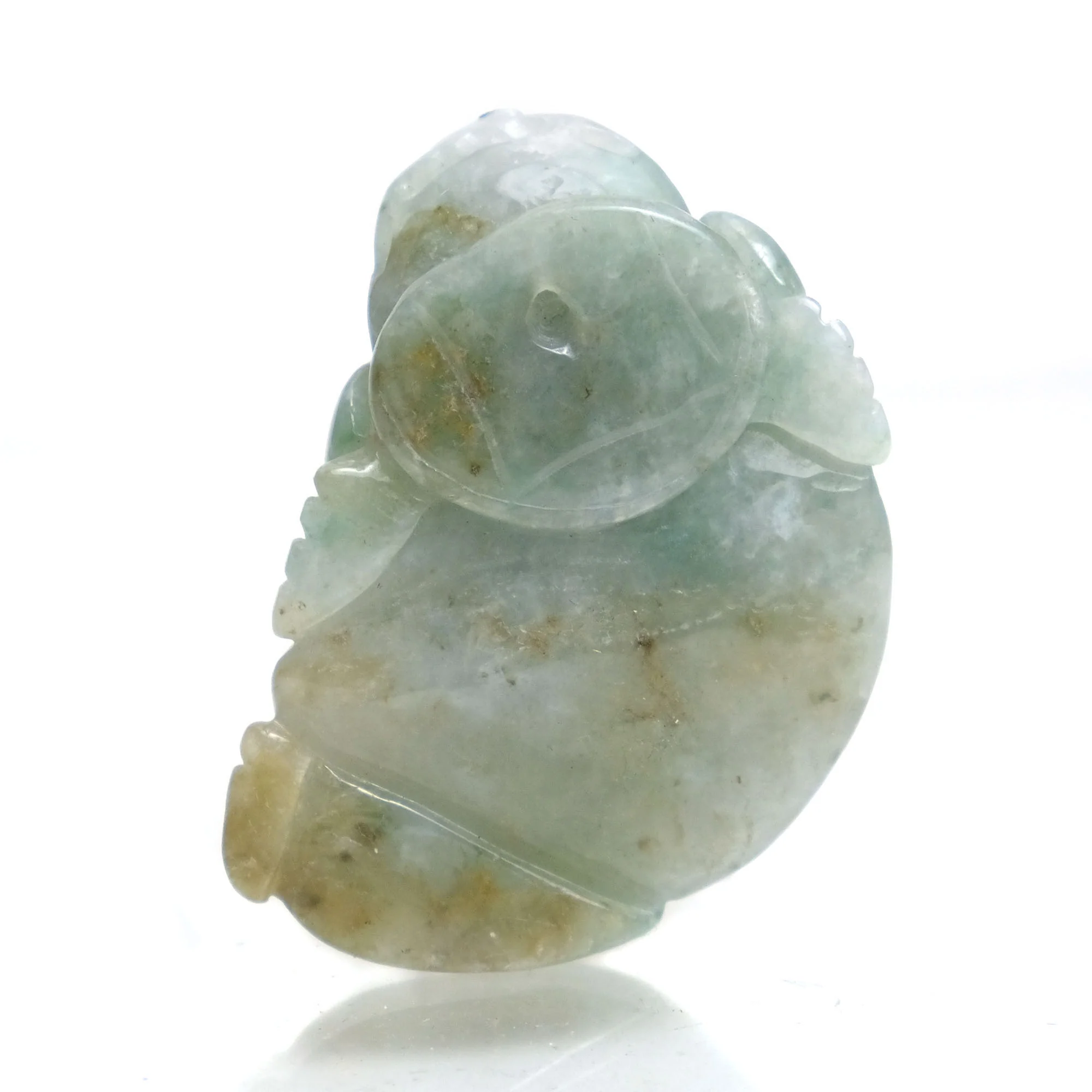 Jade Three Legged Nephrite Wealth-Beckoning Frog Pendant - Image 3