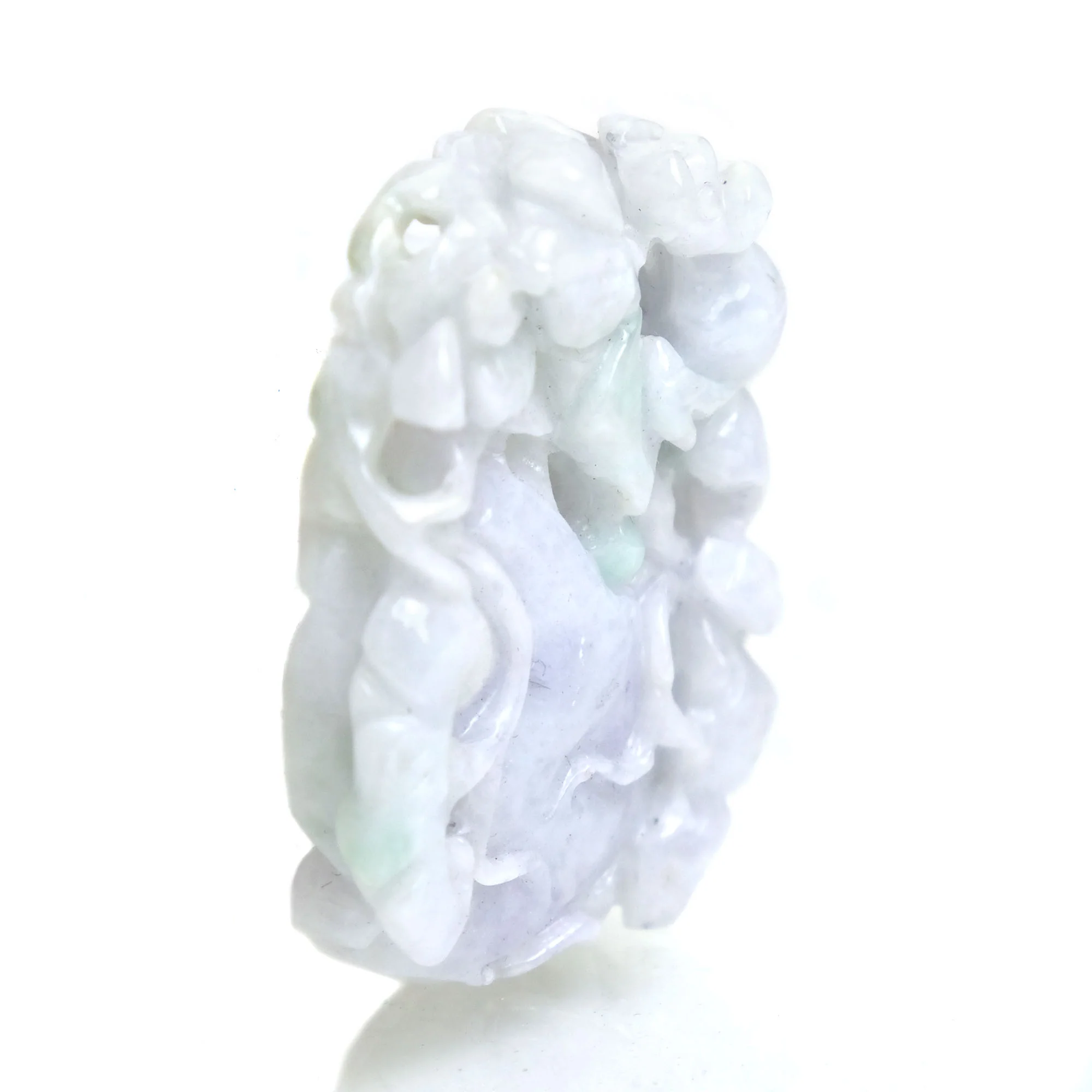 Jade Nephrite Medicine Gourd Pendant with Guardian Animal - Image 2