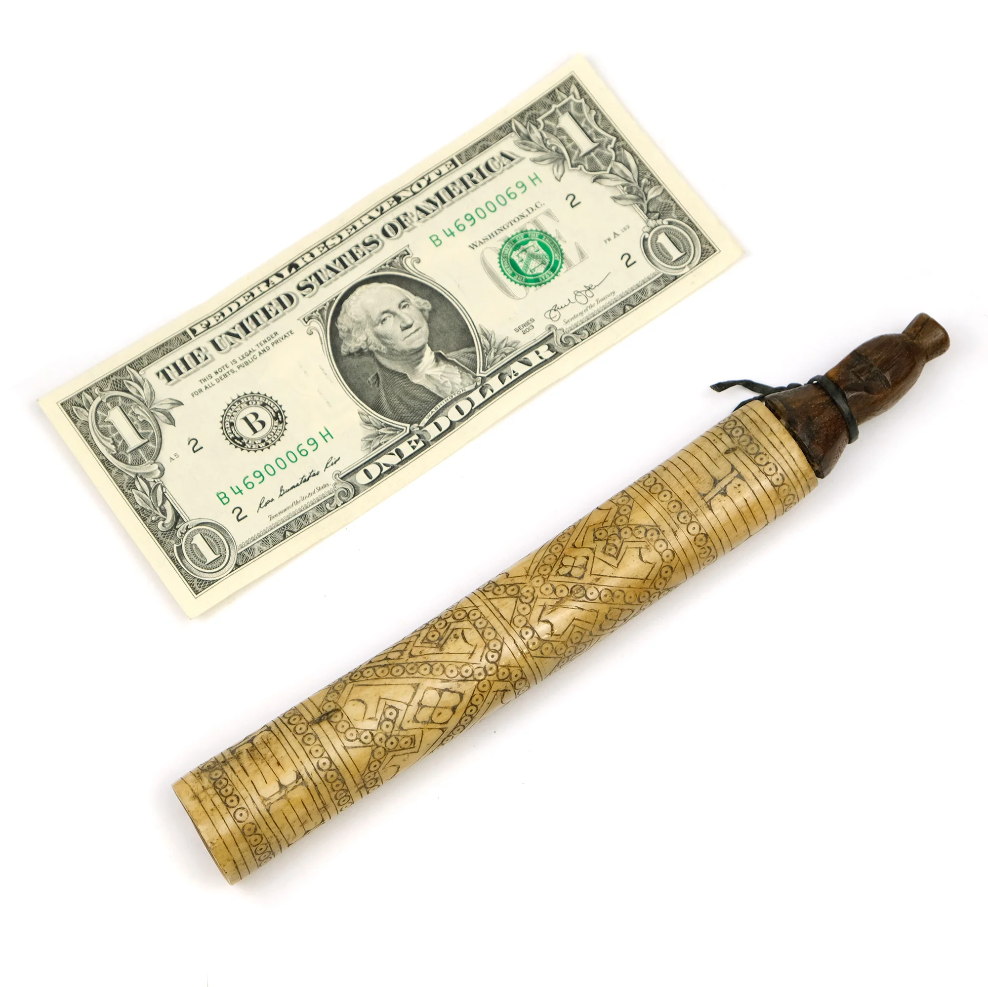 Shaman's Buffalo Bone Medicine Container From East Timor - Image 2