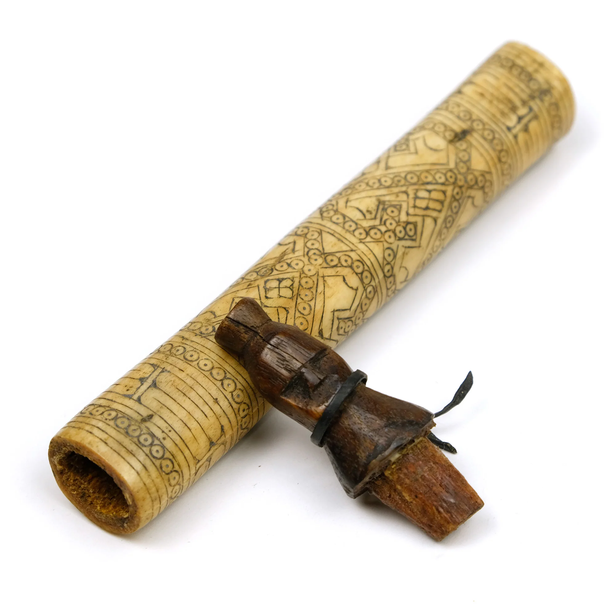 Shaman's Buffalo Bone Medicine Container From East Timor - Image 3