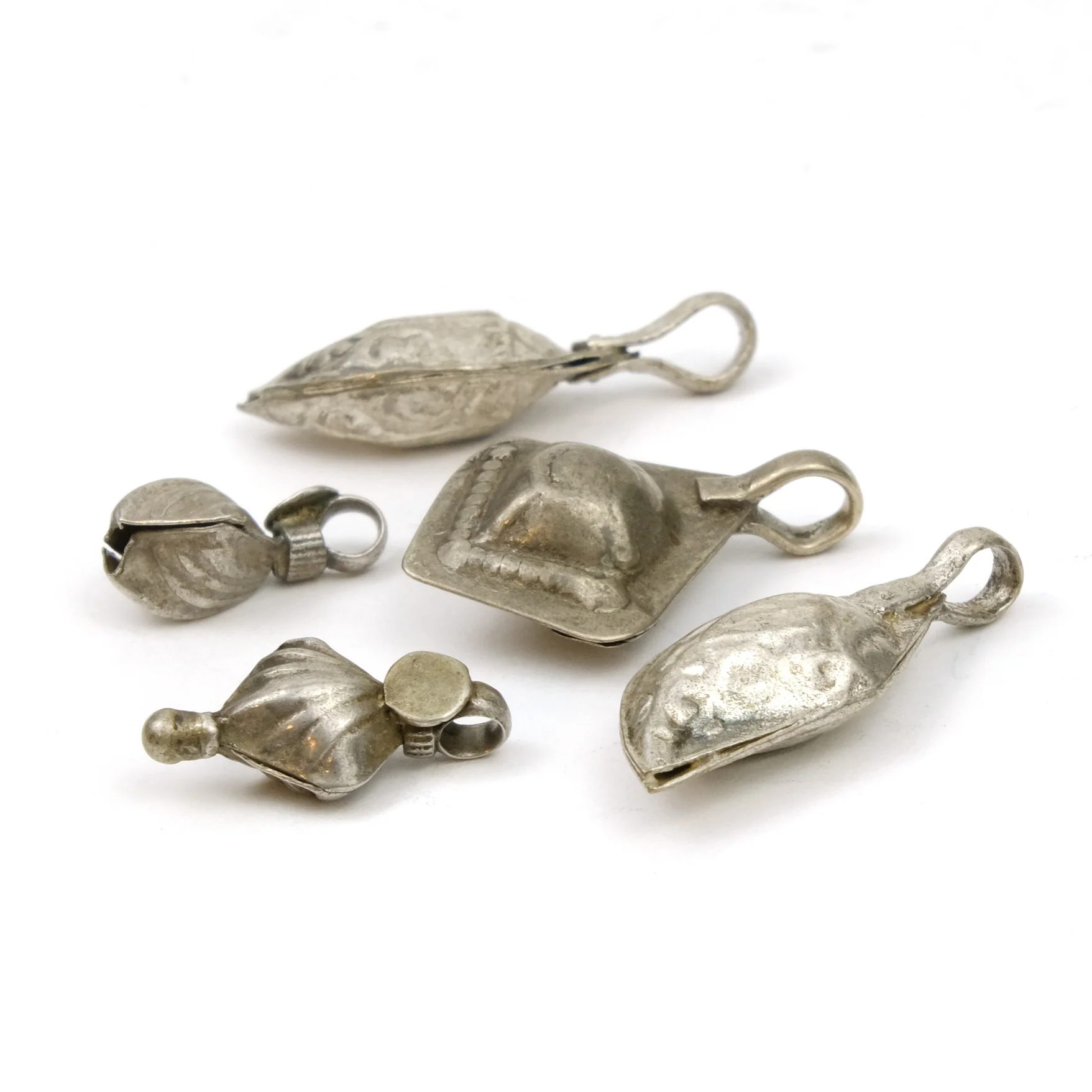 Afghan Tribal High Silver Content Heirloom Dowry Mini Pendant LOT - Image 2