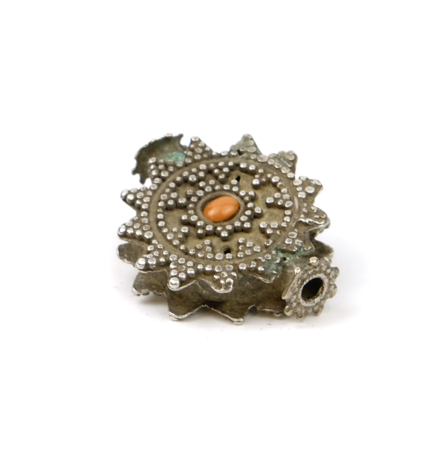 Afghan Antique Heirloom Dowry Silver Finely Granulated Bead - Image 2