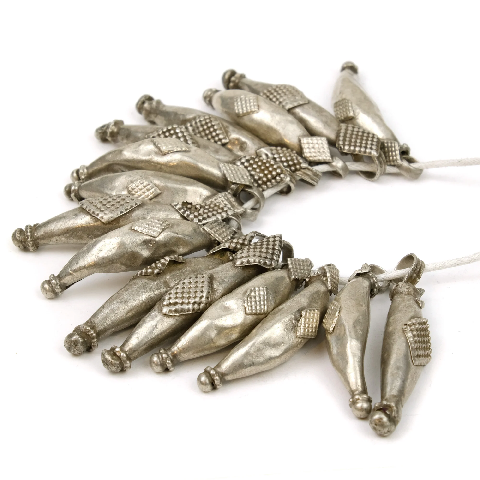 Afghan Tribal High Silver Content Heirloom Dowry Loose Bead Phallic Pendant - Image 2