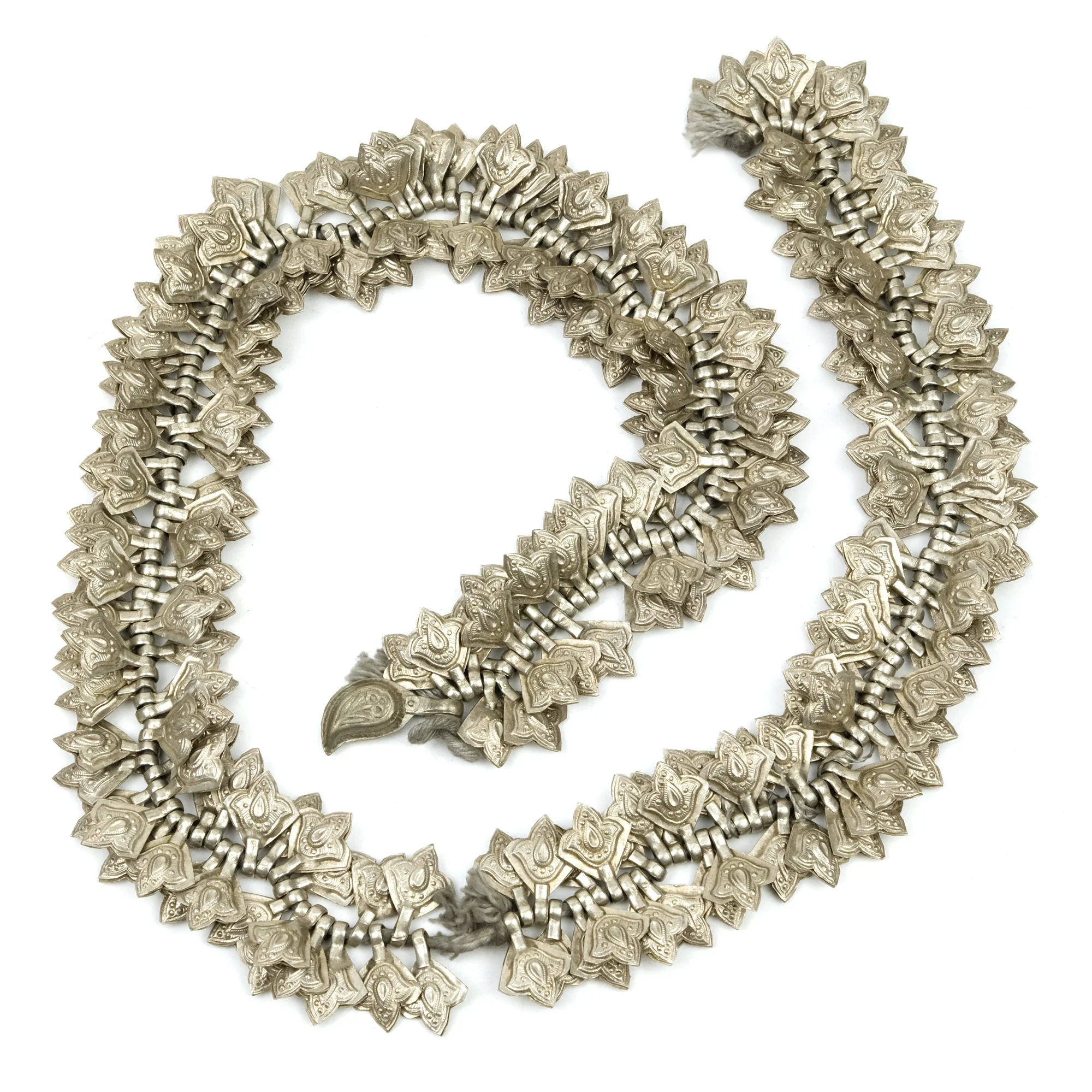 Afghan Tribal High Silver Content Heirloom Dowry Hand of Fatima Pendant Small Size - Image 3