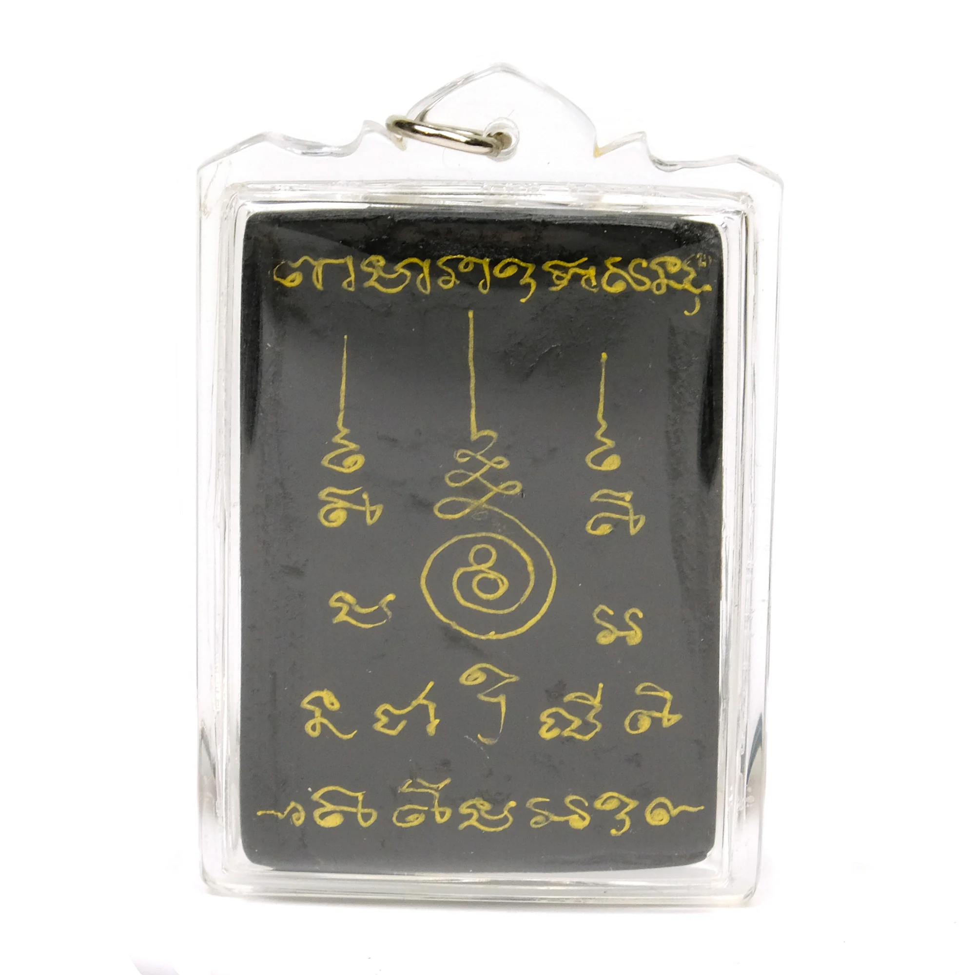 See Hoo Ha Tah (Four Ear Five Eye) Painted Indra Thai Amulet Pendant -54 - Image 2