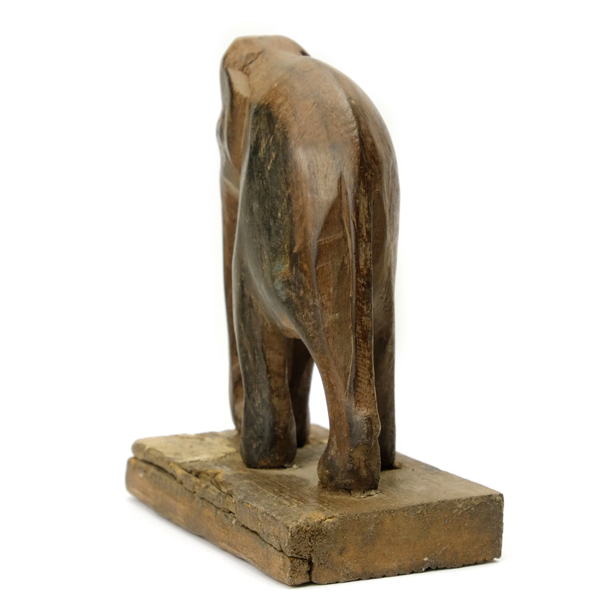 Elephant Altar Guardian in Ebony Wood, India # 39 - Image 3