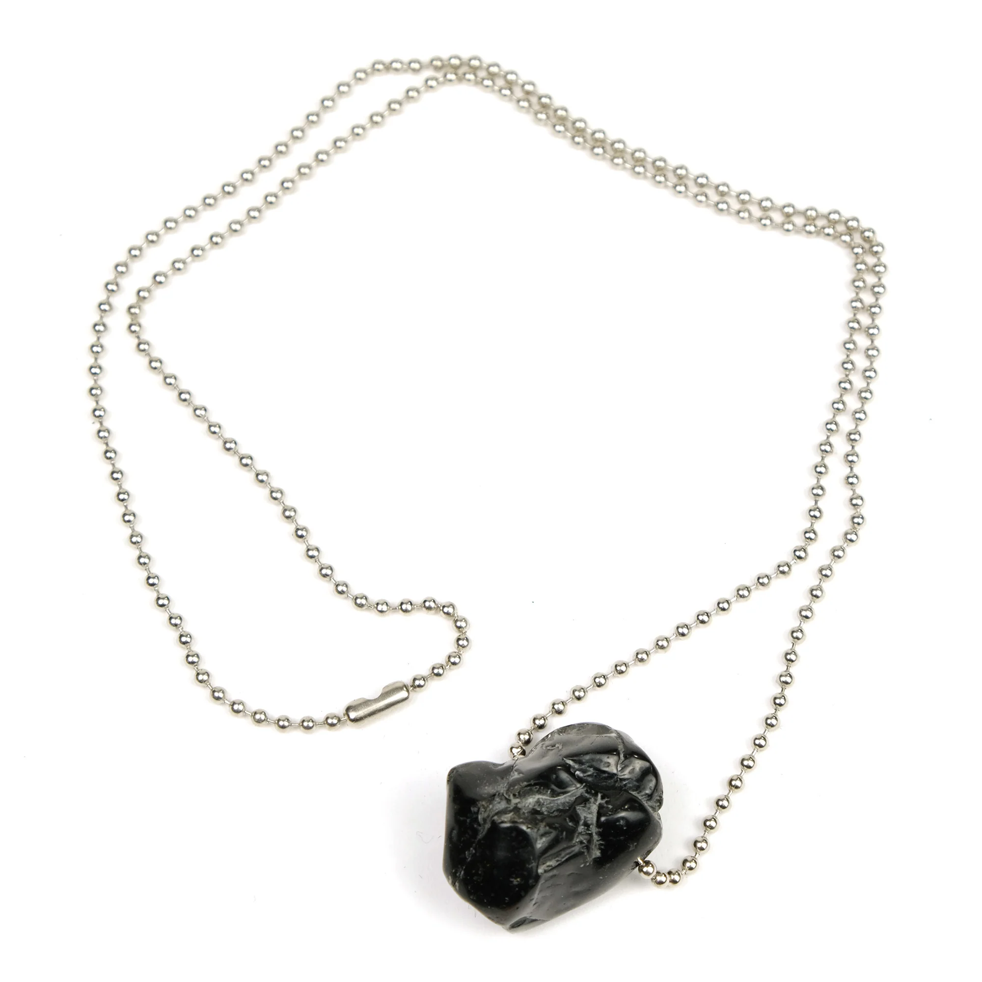 Shungite Ball Chain Necklace #1 - Image 2
