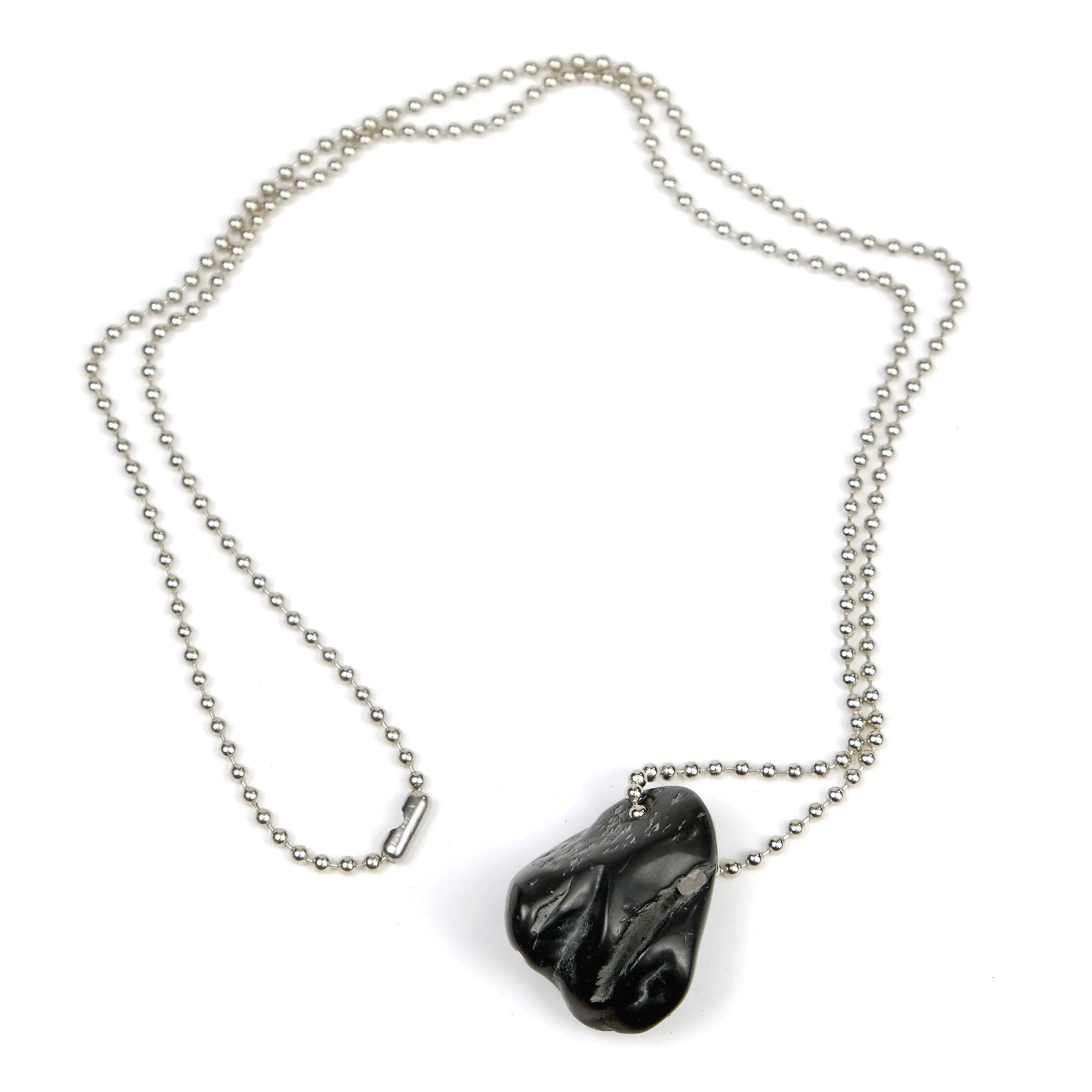 Shungite Ball Chain Necklace #2 - Image 2