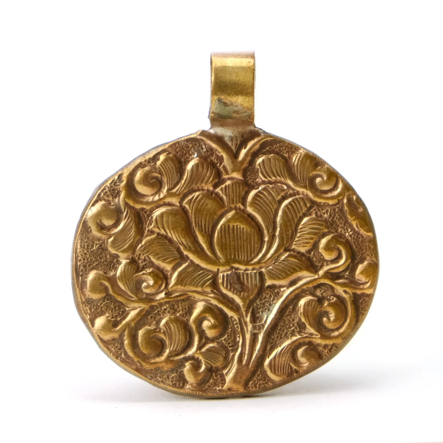 Brown Eye "Evil Eye" Set in Copper Pendant Oval # 54 - 1 - Image 3
