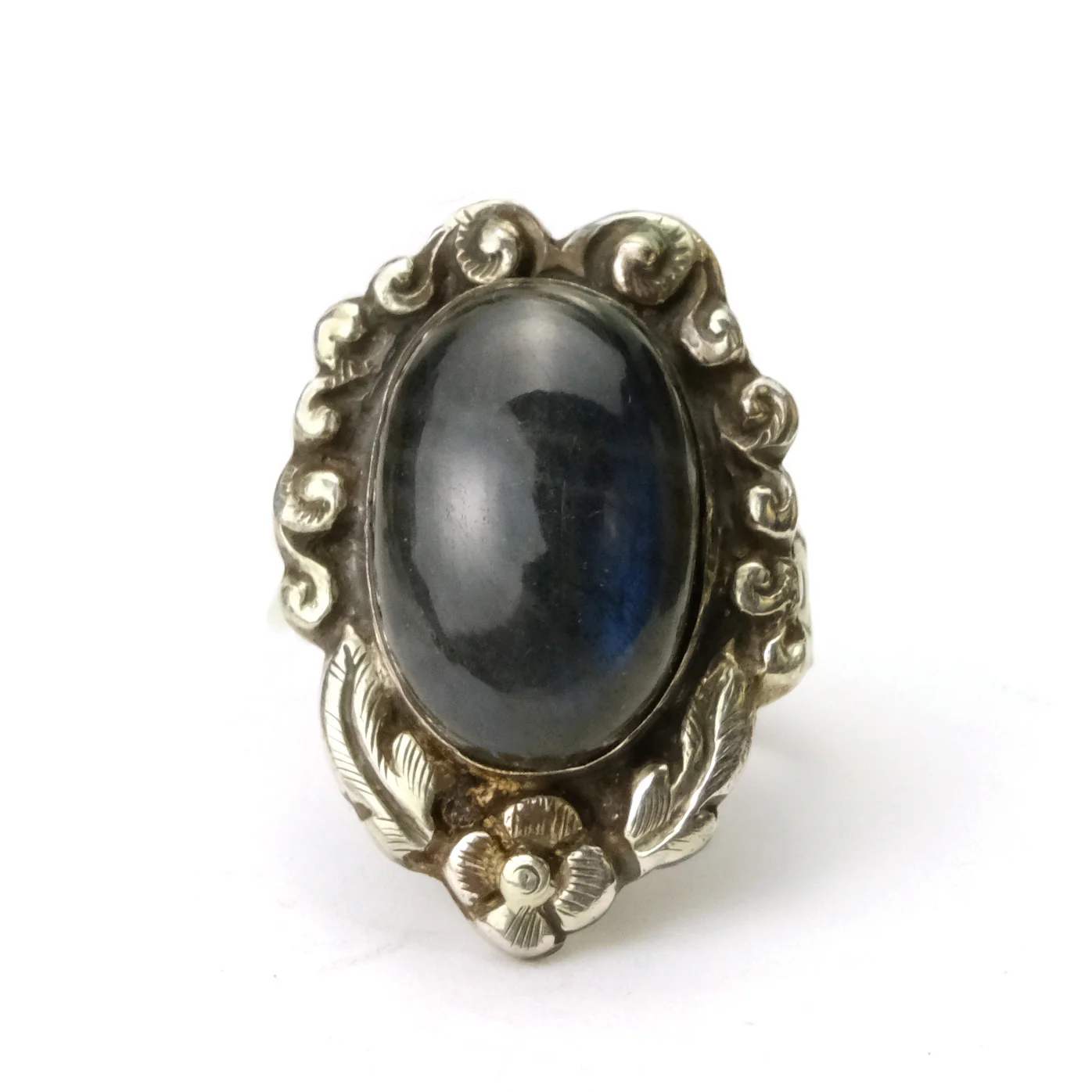 Labradorite Sterling Silver Adjustable Ring - Image 2