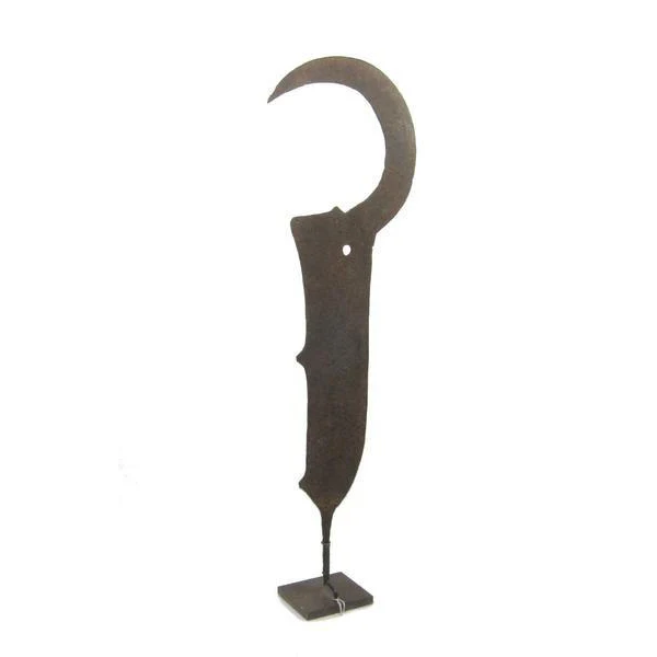 Ngombe Ceremonial Iron Knife 19th C. 6 - Image 3