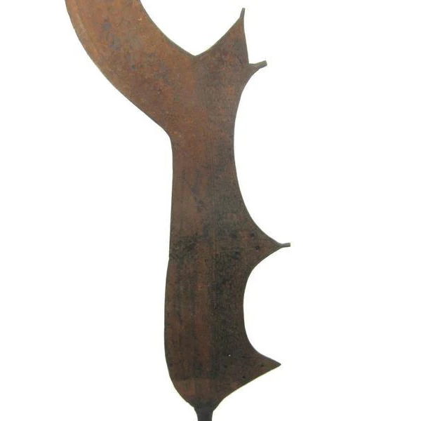 Ngombe Ceremonial Iron Knife 19th C. 3 - Image 2
