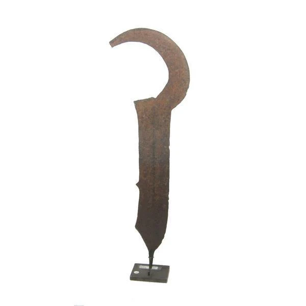 Ngombe Ceremonial Iron Knife 19th C. 4 - Image 3