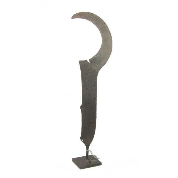Ngombe Ceremonial Iron Knife 19th C. 5 - Image 2