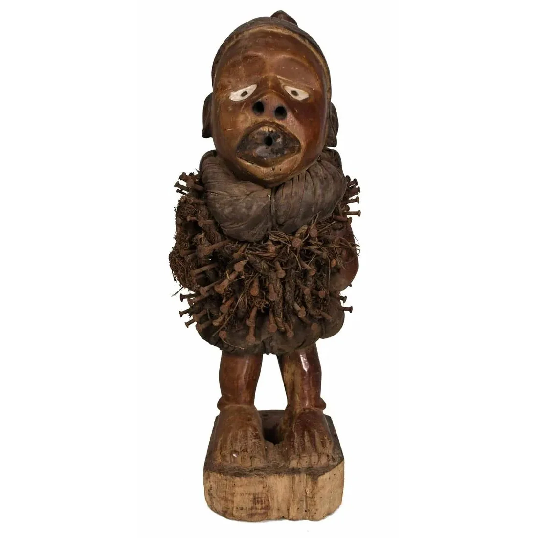 Yombe Nkisi Nkonde "Nail Fetish" Guardian Figure, DRC / Congo #176 - Image 2
