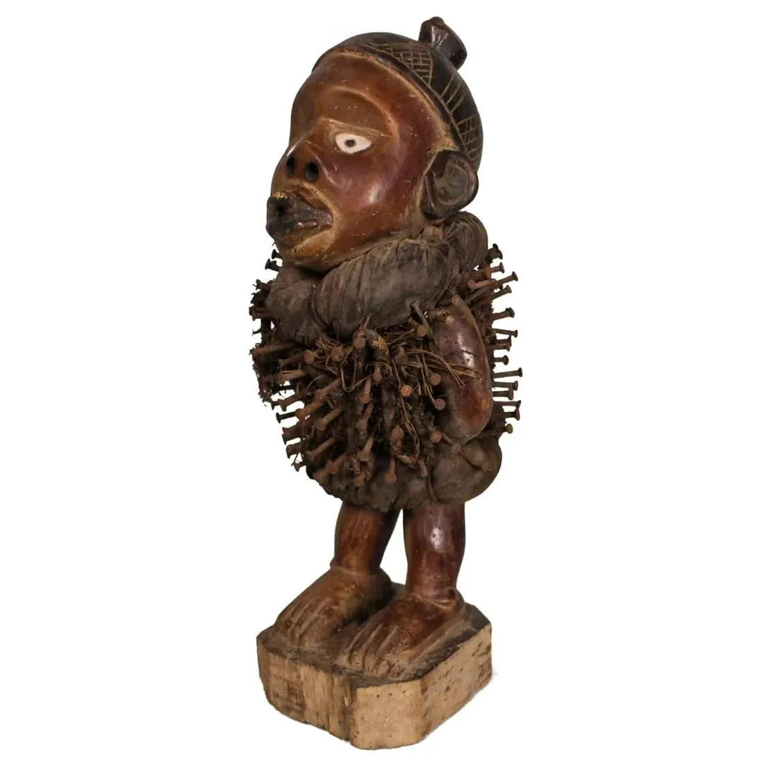 Yombe Nkisi Nkonde "Nail Fetish" Guardian Figure, DRC / Congo #176 - Image 3