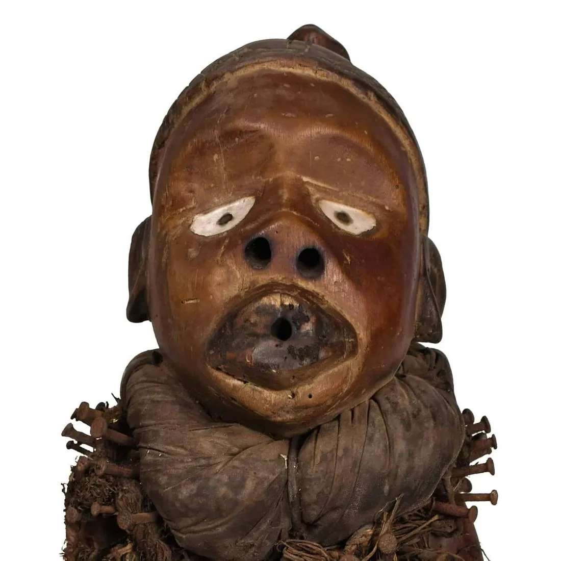 Yombe Nkisi Nkonde "Nail Fetish" Guardian Figure, DRC / Congo #176 - Image 7
