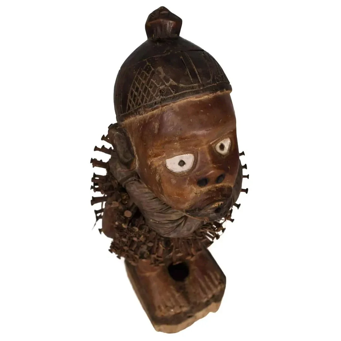Yombe Nkisi Nkonde "Nail Fetish" Guardian Figure, DRC / Congo #176 - Image 8