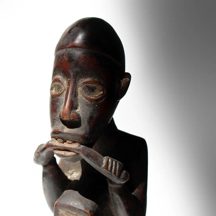 Kongo / Yombe Nkisi Power Figure Chewing Munkwisa Root, DRC / Zaire #299 - Image 4