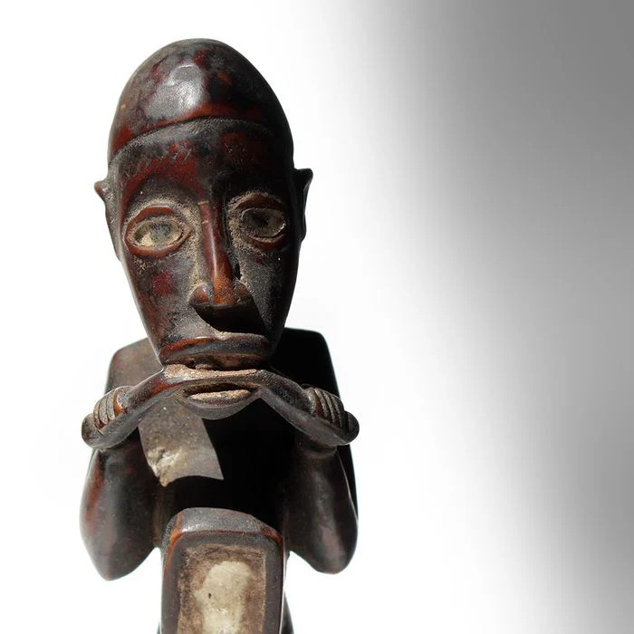 Kongo / Yombe Nkisi Power Figure Chewing Munkwisa Root, DRC / Zaire #299 - Image 5