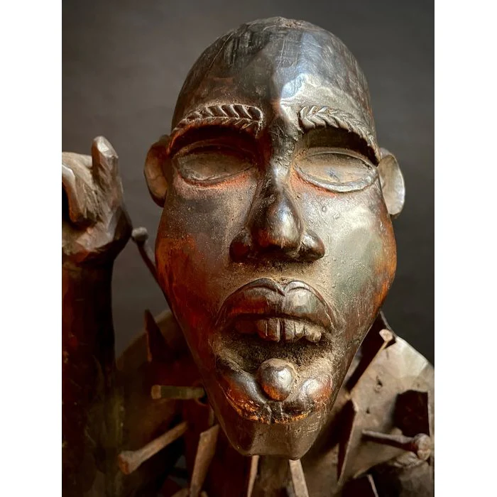 Kongo Nkisi Nkondi Power Figure, Democratic Republic of the Congo / Congo # CRO1542 - Image 12