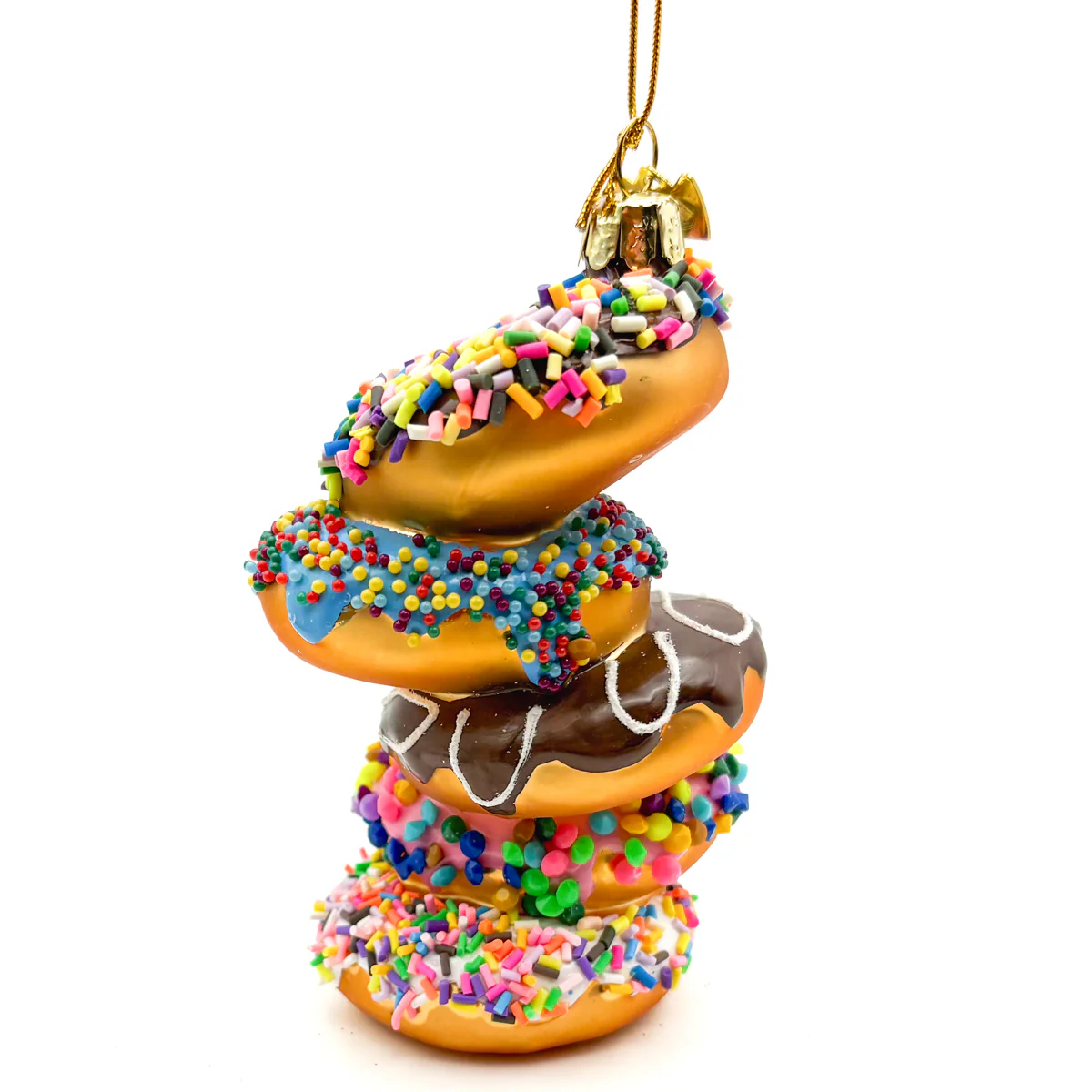 Donuts Stack Glass Ornament - Image 2